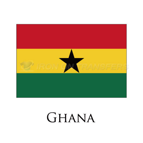 Ghana flag Iron-on Stickers (Heat Transfers)NO.1880
